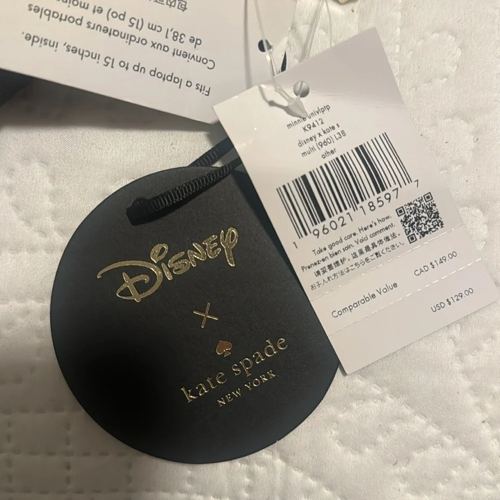 NWT - Laptop case - Kate Spade x Mickey & Minnie Mouse